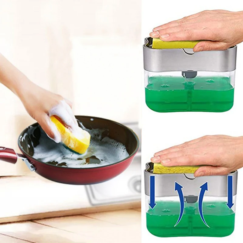 Cheap Factory Price 2 in 1 Dish Soap Dispenser Sponge Holder Press Kitchen Accessories for 100% Safety
Cheap Factory Price 2 in 1 Dish Soap Dispenser Sponge Holder Press Kitchen Accessories for 100% Safety