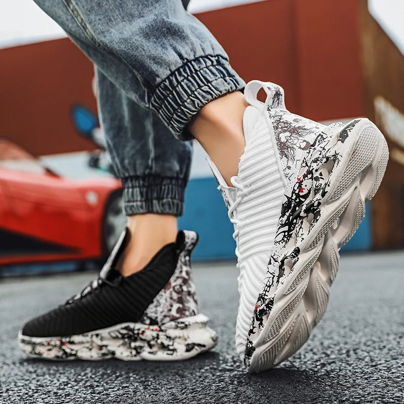2020 New Mesh Breathable autumn Socks Walking Shoes Large size 46 Men Fashion Sneakers Men Trainers Graffiti Sport Shoes
2020 New Mesh Breathable autumn Socks Walking Shoes Large size 46 Men Fashion Sneakers Men Trainers Graffiti Sport Shoes