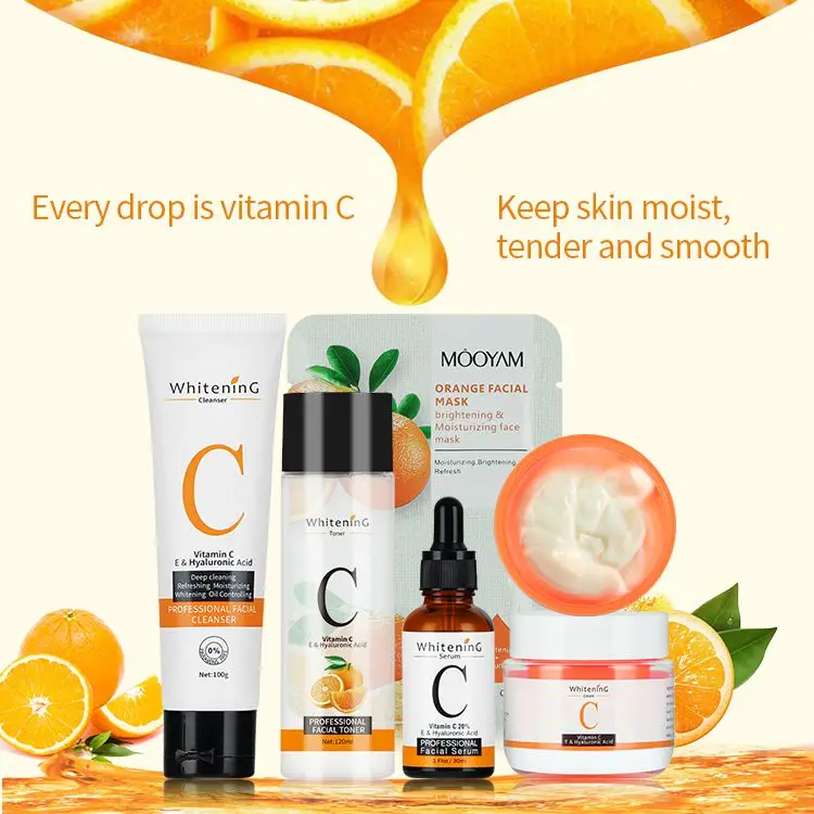Private Label Vitamin C Facial Skin Care Sets Natural Organic Moisturizing Whitening Face Skin Care Set
Private Label Vitamin C Facial Skin Care Sets Natural Organic Moisturizing Whitening Face Skin Care Set