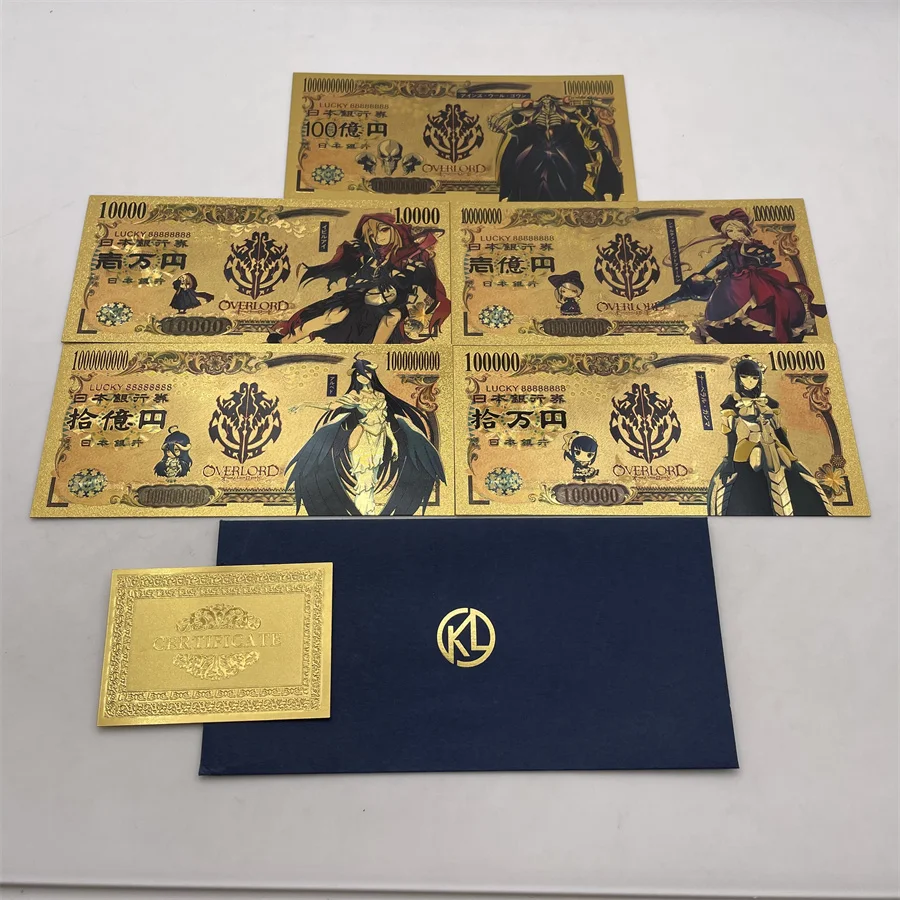 Japanese Overlord Albedo So-Bin Gold Anime Banknote Overlord III Albedo Action Cards for classic childhood memory Collection
Japanese Overlord Albedo So-Bin Gold Anime Banknote Overlord III Albedo Action Cards for classic childhood memory Collection