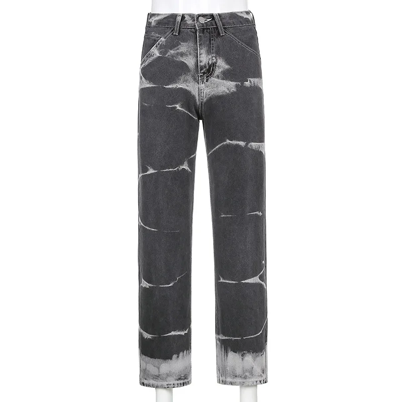 R31577S 2021 sping and autumn new arrival street style jeans high waist tie-dyed straight casual denim pants women's trousers, As picture
R31577S 2021 sping and autumn new arrival street style jeans high waist tie-dyed straight casual denim pants women's trousers, As picture
