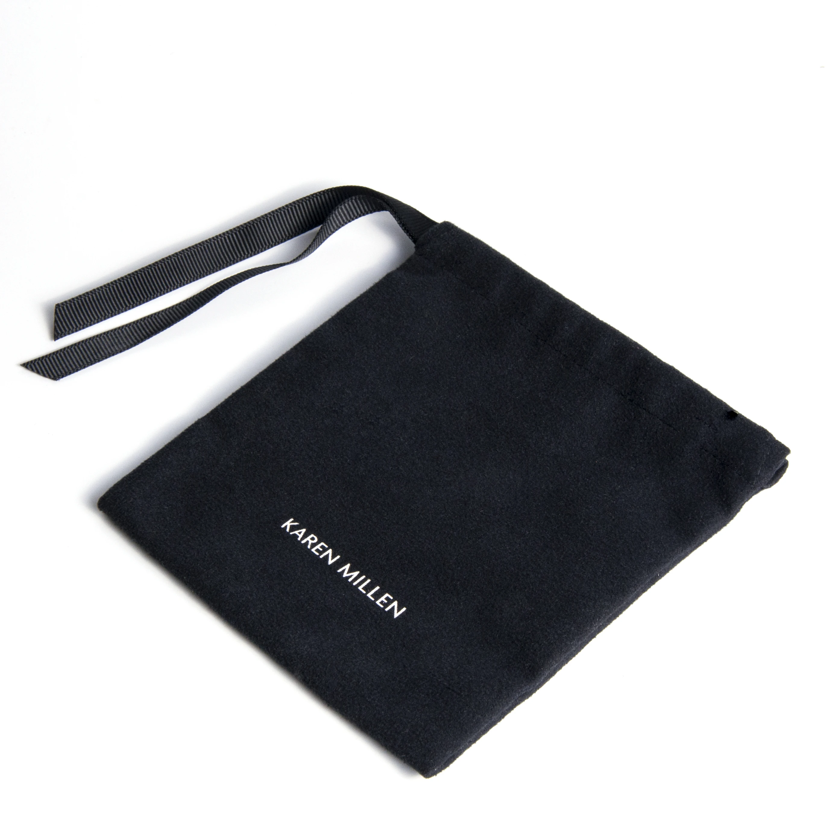 ribbon custom logo small bag suede jewelry pouch drawstring bag