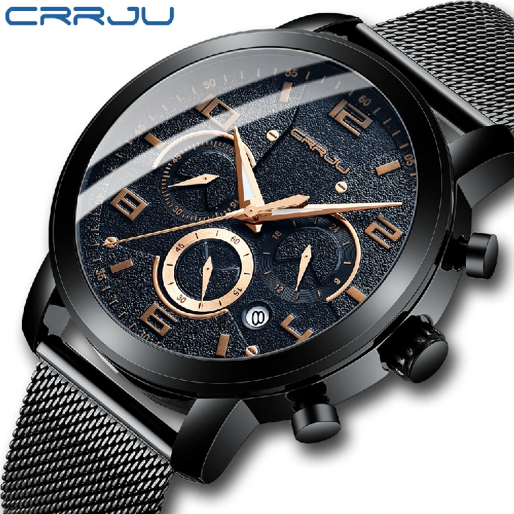 2021 CRRJU 2289 New Men Watches Casual Wristwatch Men's Fashion Sport Chronograph Waterproof Quartz Watch relogios
2021 CRRJU 2289 New Men Watches Casual Wristwatch Men's Fashion Sport Chronograph Waterproof Quartz Watch relogios