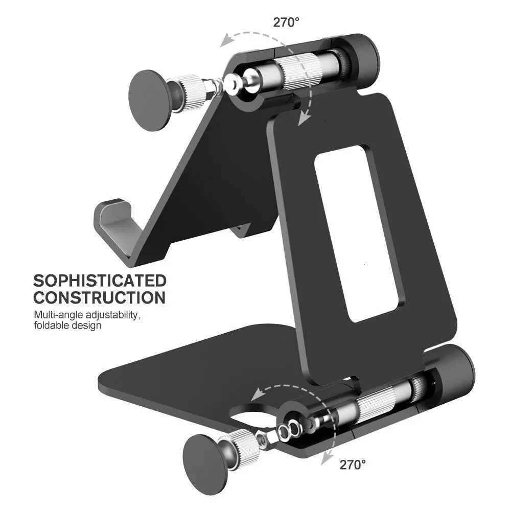 Foldable & Rotatable Universal Metal Phone Stand Desktop Mobile Phone Holder Mount Bracket for Phone, Black
Foldable & Rotatable Universal Metal Phone Stand Desktop Mobile Phone Holder Mount Bracket for Phone, Black