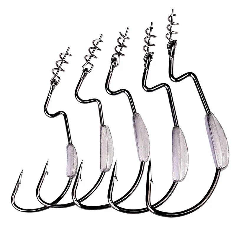 Wholesale 5pcs/Bag Offset Fishing Hooks With Pin Worm Black High Carbon Steel Bait 5/0 4/0 3/0 2/0 1/0#
Wholesale 5pcs/Bag Offset Fishing Hooks With Pin Worm Black High Carbon Steel Bait 5/0 4/0 3/0 2/0 1/0#