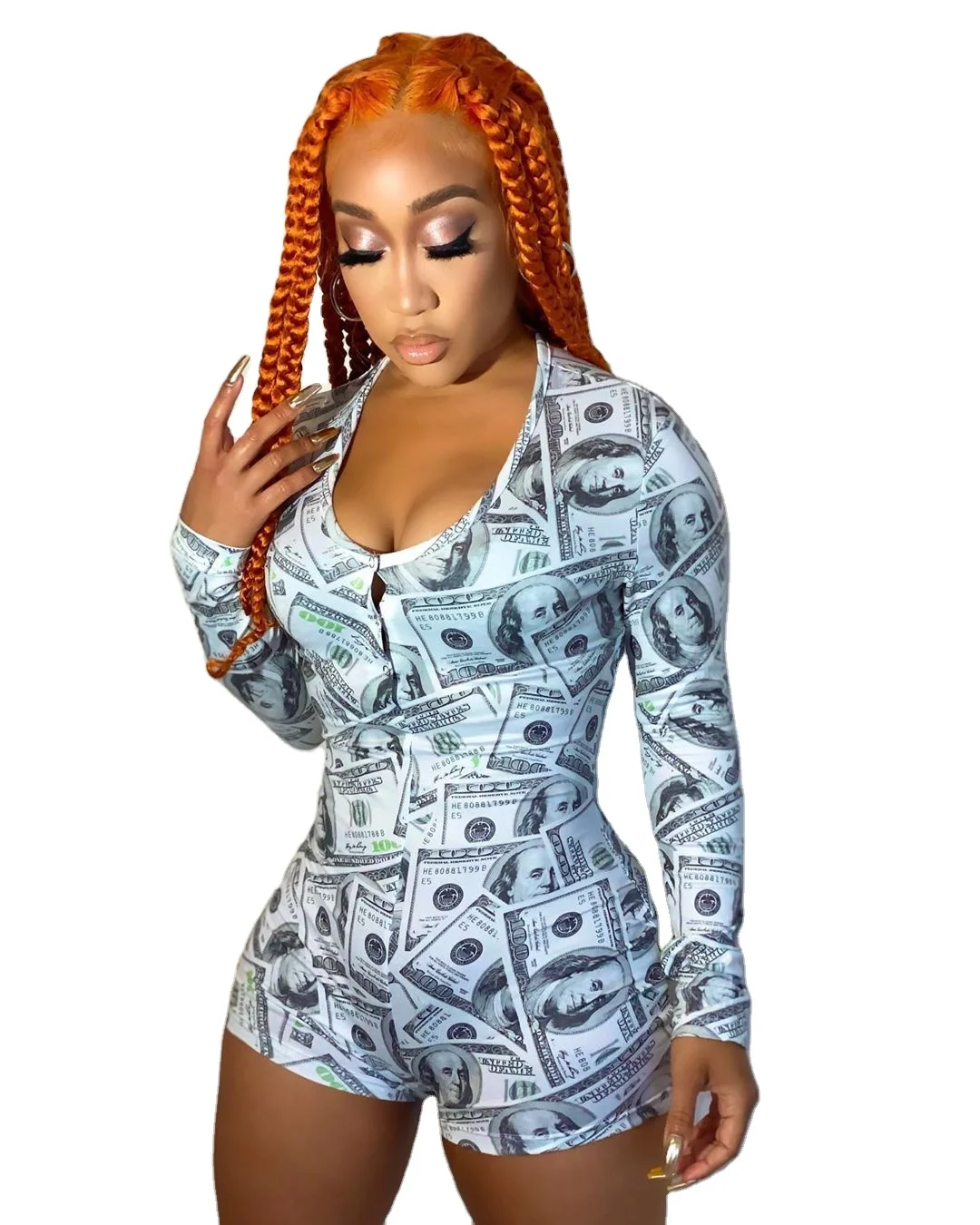 2021 New Style Money Digital Print Pajamas Sleepwear Adult Nightwear Onesie For Women, Customized color
2021 New Style Money Digital Print Pajamas Sleepwear Adult Nightwear Onesie For Women, Customized color