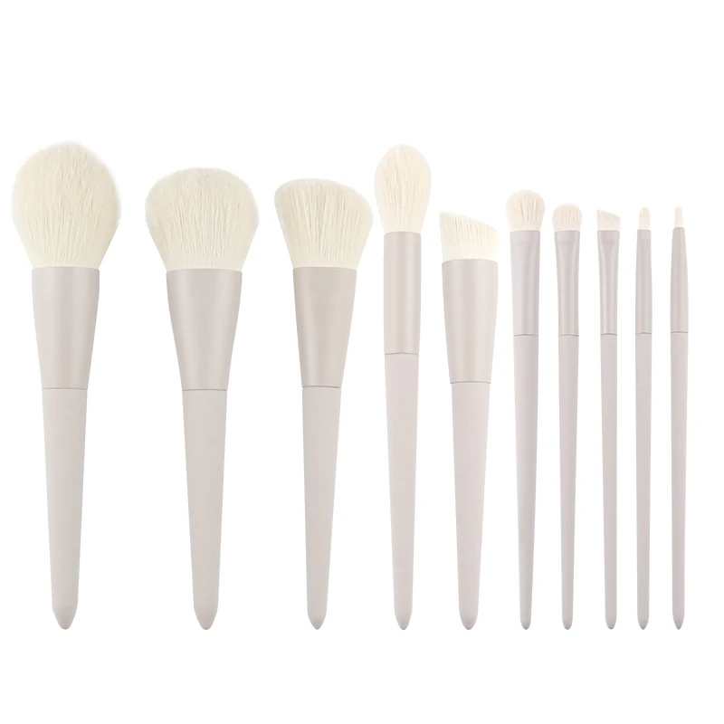 New Top Quality 10PCS vegan Makeup Brushes Kit For Soft Synthetic Hair Cosmetic Brush With PU Pouch makeup brush set, Ivory white
New Top Quality 10PCS vegan Makeup Brushes Kit For Soft Synthetic Hair Cosmetic Brush With PU Pouch makeup brush set, Ivory white