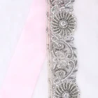 High Quality Woman 2019 Big Vintage Embroidery Net Sequence Lace
