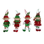 High Quality 5 inch Stuffing Mini Elves Toys Hanging Ornament Plush Christmas Decoration Elf Doll