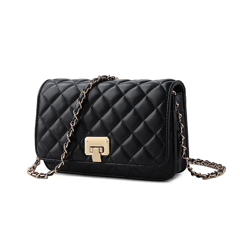 2021 new elegant temperament rhombic chain bag large capacity one-shoulder women's bag messenger, As picture 
2021 new elegant temperament rhombic chain bag large capacity one-shoulder women's bag messenger, As picture