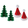 Christmas Hanging Paper Honeycomb Ball Xmas Tree Decor Hanging Ornament For Xmas Tree Holiday Festive Home Decoration