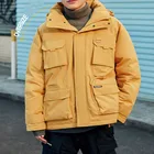 Men's winter clothing, men's thick fur coat, stand collar down jacket