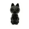 3 inch High quality carved black obsidian cats crystal crafts for love birthday halloween gift