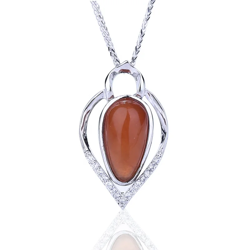 Natural Gemstone Jewelry Sunstone 925 Sterling Silver Necklace Pendant For Women, Orange
Natural Gemstone Jewelry Sunstone 925 Sterling Silver Necklace Pendant For Women, Orange