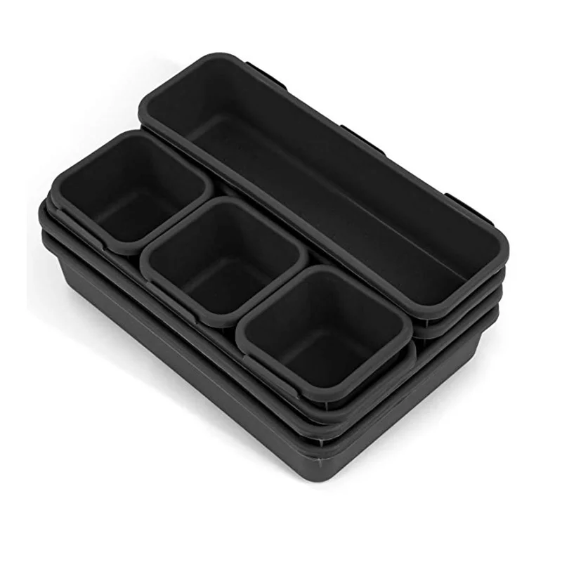 Best Interlocking Drawer Organizer Separators for Kitchen Plastic Containers Storage Box, Durable BPA-Free Storage Boxes, White, black
Best Interlocking Drawer Organizer Separators for Kitchen Plastic Containers Storage Box, Durable BPA-Free Storage Boxes, White, black