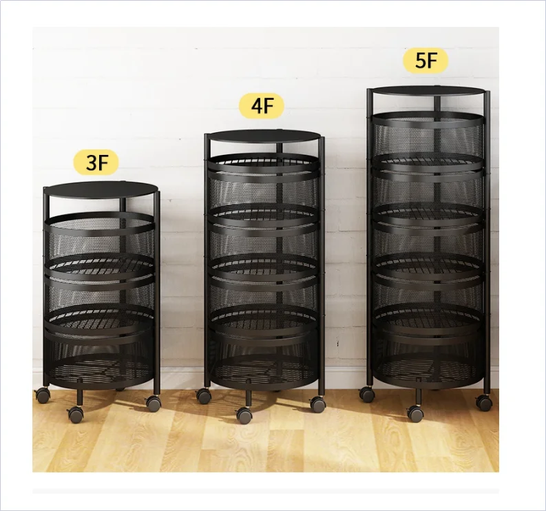Hot Sale Multi-layer Rotatable Storage Vegetable Fruit Basket 360 Degree Rotating Baskets Rack, Black is the most popular
Hot Sale Multi-layer Rotatable Storage Vegetable Fruit Basket 360 Degree Rotating Baskets Rack, Black is the most popular