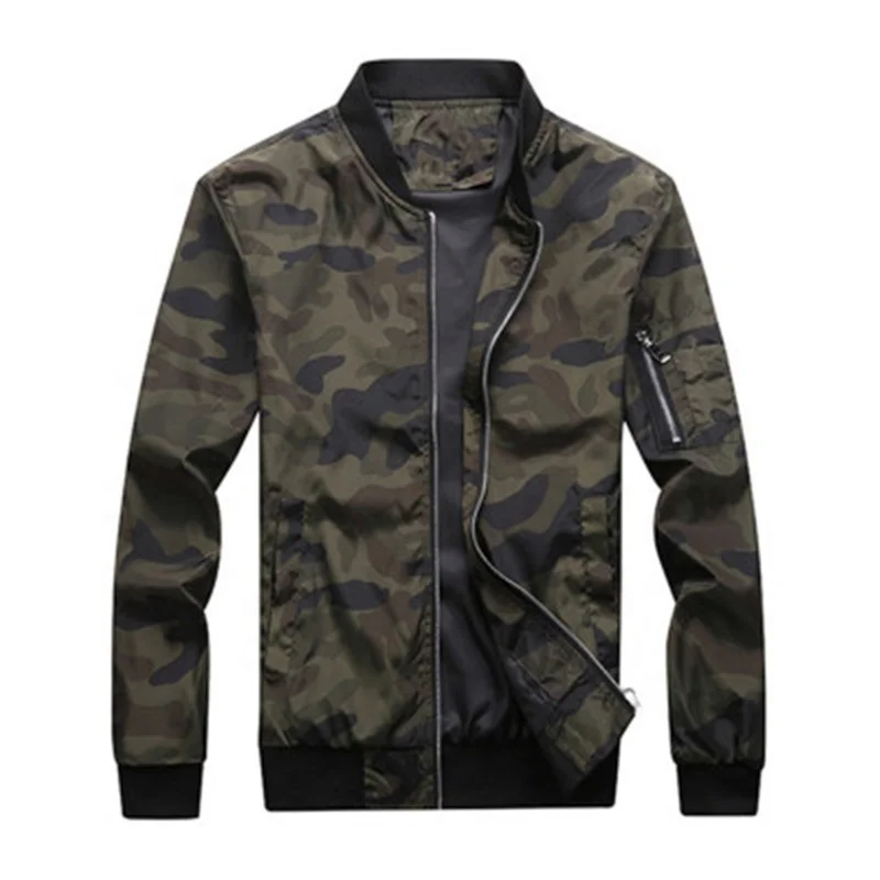 New Autumn Camouflage Men's Jackets Bomber Clothing Outwear Jacket Mens, Gray/green
New Autumn Camouflage Men's Jackets Bomber Clothing Outwear Jacket Mens, Gray/green