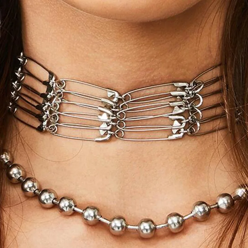 Hip Hop Jewelry Creative Pin Shape Element Necklace Exaggerated Multiple link Thick Chain Necklace
Hip Hop Jewelry Creative Pin Shape Element Necklace Exaggerated Multiple link Thick Chain Necklace