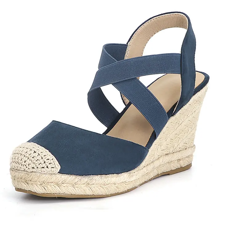 Ebay Amazon Wholesale Summer Women Sandals Round toe Platform Sandals Elastic Wedge Super High Heel Sandals Shoes for Women
Ebay Amazon Wholesale Summer Women Sandals Round toe Platform Sandals Elastic Wedge Super High Heel Sandals Shoes for Women