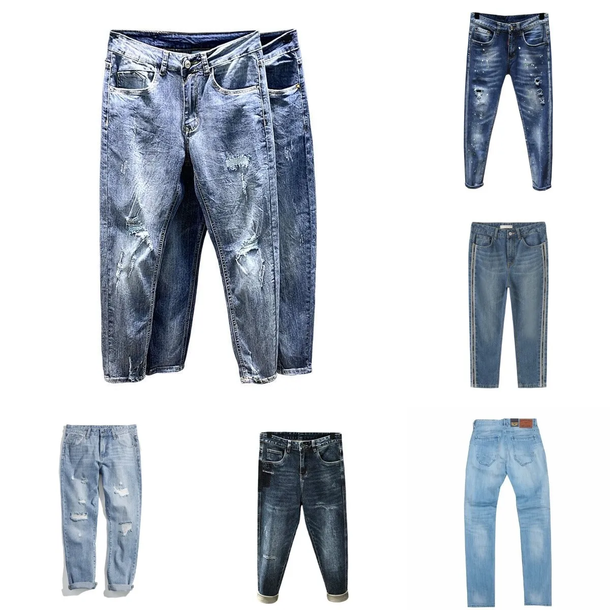 2022 The latest men's tights men's jeans cheap wholesale men's torn stretch jeans factory
2022 The latest men's tights men's jeans cheap wholesale men's torn stretch jeans factory