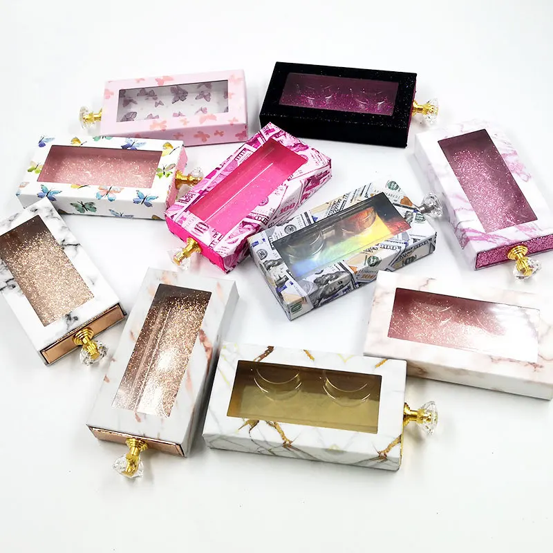 ODM/OEM New Fashion Rectangular Window Eyelash Box Diamond Handle Drawer Box False Eyelash Box Can Be Fixed Logo, Pure color
ODM/OEM New Fashion Rectangular Window Eyelash Box Diamond Handle Drawer Box False Eyelash Box Can Be Fixed Logo, Pure color