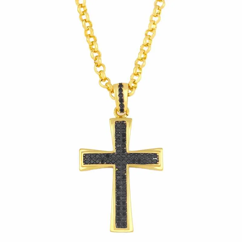 New Style Cross Clavicle Chain Hip Hop Micro Inlaid Zircon Necklace Female Shiny Cross Pendant Jewelry Necklace, Gold
New Style Cross Clavicle Chain Hip Hop Micro Inlaid Zircon Necklace Female Shiny Cross Pendant Jewelry Necklace, Gold