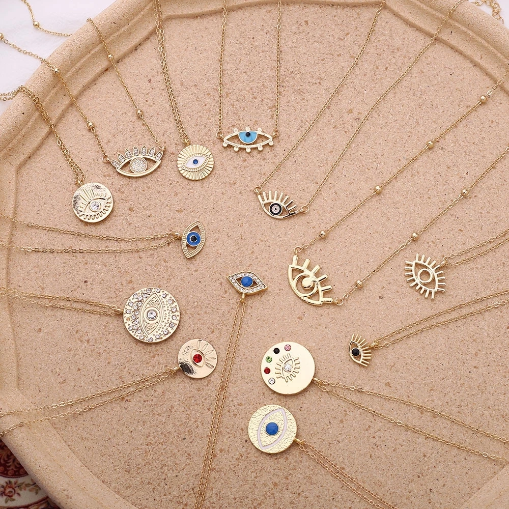 2021 New Fashion Ladies Chic Gold Chain Colorful Rhinestone Filled Eye Coin Necklaces For Women Bohemian Gold Necklaces
2021 New Fashion Ladies Chic Gold Chain Colorful Rhinestone Filled Eye Coin Necklaces For Women Bohemian Gold Necklaces