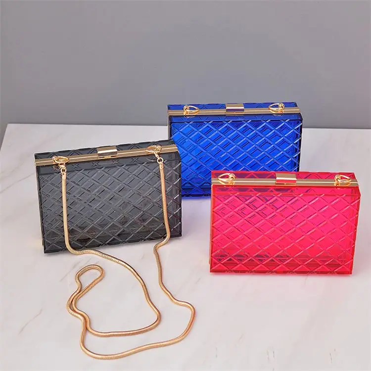 2021 New evening dress banquet bag temperament one-shoulder women's bag clutch bag D11492, Transparent color/blue/rose red/gray
2021 New evening dress banquet bag temperament one-shoulder women's bag clutch bag D11492, Transparent color/blue/rose red/gray