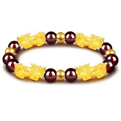 Prime Feng Shui Gold Plated Carved PiXiu Bracelet Red Mantra Beads Feng Shui Prosperity PiXiu Bracelet For Women Men
Prime Feng Shui Gold Plated Carved PiXiu Bracelet Red Mantra Beads Feng Shui Prosperity PiXiu Bracelet For Women Men