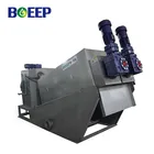 volute type multi-disk screw filter press unit for dairy waste water treatment system oil sludge dehydration
