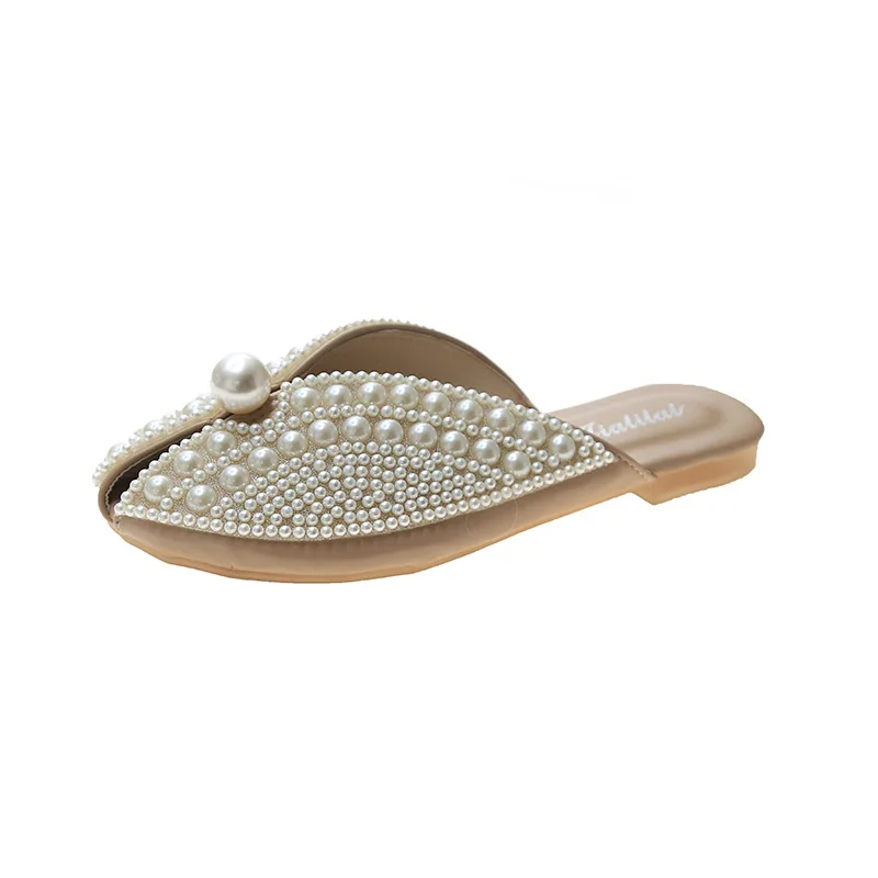 slides slippers summer new shining pearl arrangement design sandals fashion flat bottomed versatile ladies slippers
slides slippers summer new shining pearl arrangement design sandals fashion flat bottomed versatile ladies slippers
