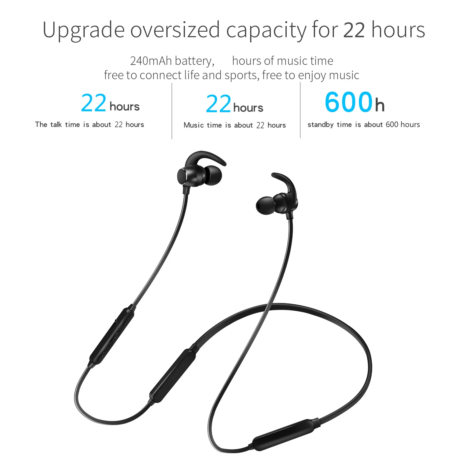 Hand free sports lightness earphone bluetooth, china swift bluetooth earphone wholesale, popular earphone earbuds - ANKUX.COM