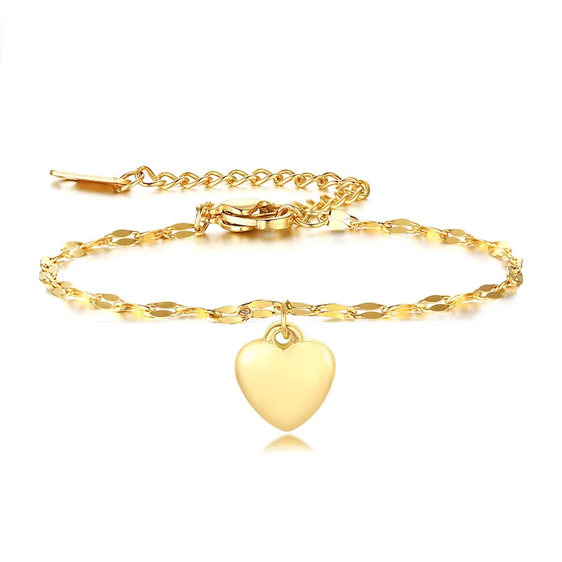 New Style Gold Plated Adjustable Stainless Steel heart link Bracelet Anklet, Gold silver
New Style Gold Plated Adjustable Stainless Steel heart link Bracelet Anklet, Gold silver
