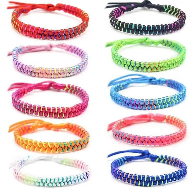 wholesale 100% handmade braided woven nylon cord rainbow adjustable bracelet in stock, Pictures color
wholesale 100% handmade braided woven nylon cord rainbow adjustable bracelet in stock, Pictures color