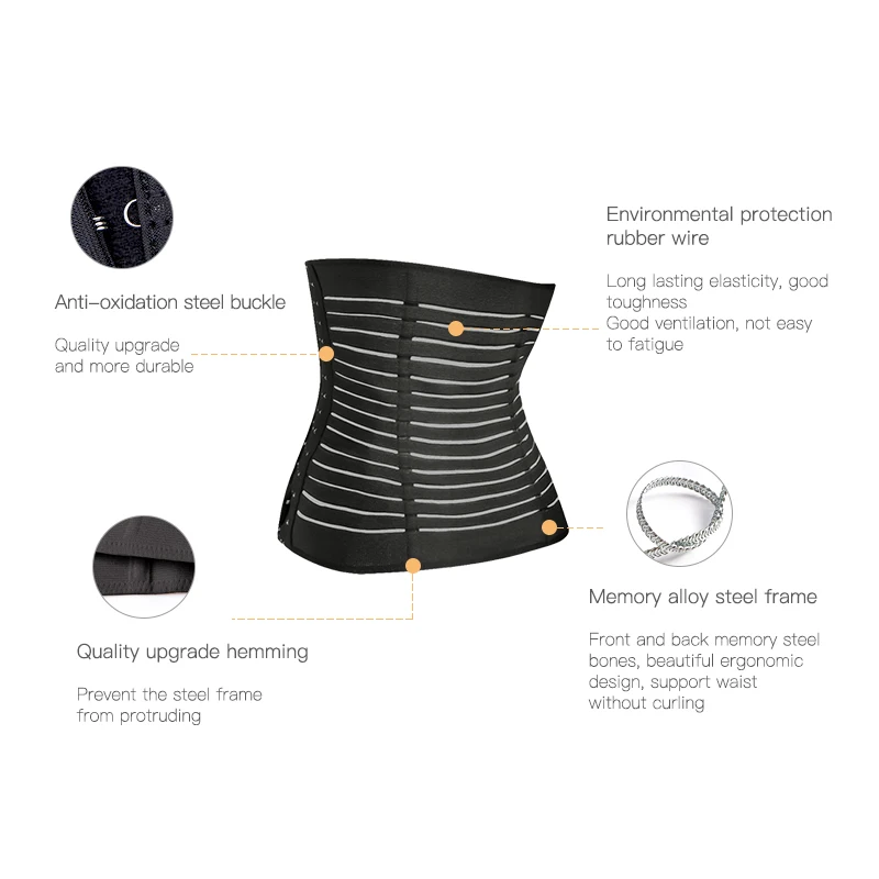 Private Label Logo Corset Body Shaper Rainbow Reflecttive Women Shaper Two Strap Workout Cinchers Waist Trainer Belt, Black/skin
Private Label Logo Corset Body Shaper Rainbow Reflecttive Women Shaper Two Strap Workout Cinchers Waist Trainer Belt, Black/skin