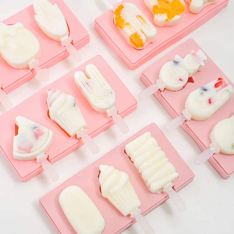 Home Cartoon Food Grade Silicone Square Three Bar Ice Cream Mold Silicone Popsicle Tray Ice Mold, As shown in the figure below
Home Cartoon Food Grade Silicone Square Three Bar Ice Cream Mold Silicone Popsicle Tray Ice Mold, As shown in the figure below