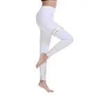 New Fashion Style Leggings Fitness Apparel Foil Print Performance Wear Pants Ponte Stage Dance Leggings