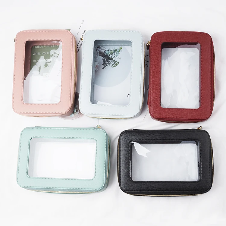 Luxury Logo High-end Genuine Leather PVC Transparent Packaging Bags for Cosmetics, Customized
Luxury Logo High-end Genuine Leather PVC Transparent Packaging Bags for Cosmetics, Customized