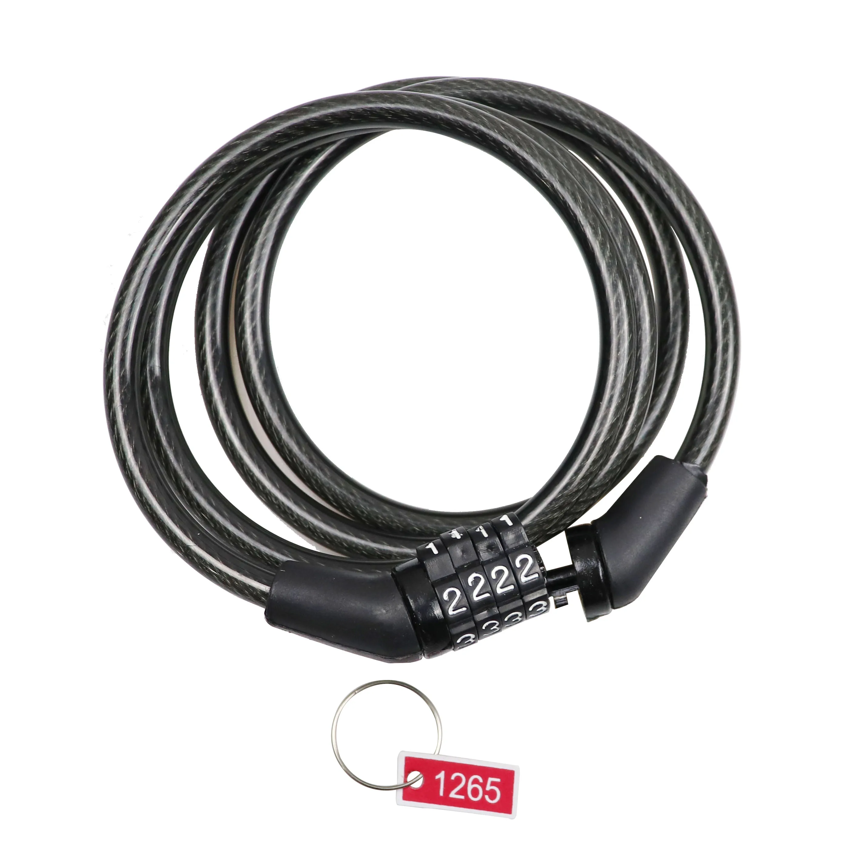 Chinese Factory Pirce Black PVC Cover Bike Lock Cycling Lock Bike Digital Locks Anti Cut And Theft Useful Bike Accessories, Black or custom
Chinese Factory Pirce Black PVC Cover Bike Lock Cycling Lock Bike Digital Locks Anti Cut And Theft Useful Bike Accessories, Black or custom