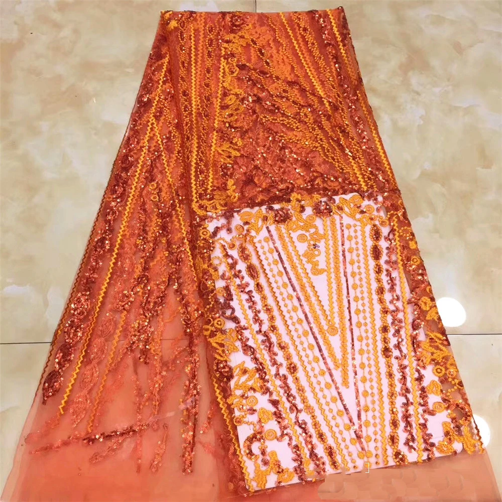 Beautifical burnt orange sequin french lace high quality lace dress fabric asoebi lace fabric ML1N2087, Can be customized
Beautifical burnt orange sequin french lace high quality lace dress fabric asoebi lace fabric ML1N2087, Can be customized
