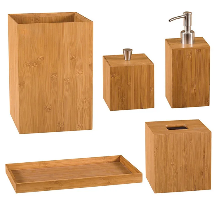 Fashion 5 Piece Set Hotel Environmental Storage Products Shampoo Shower Gel Package Bathroom Bamboo Set, Natural
Fashion 5 Piece Set Hotel Environmental Storage Products Shampoo Shower Gel Package Bathroom Bamboo Set, Natural