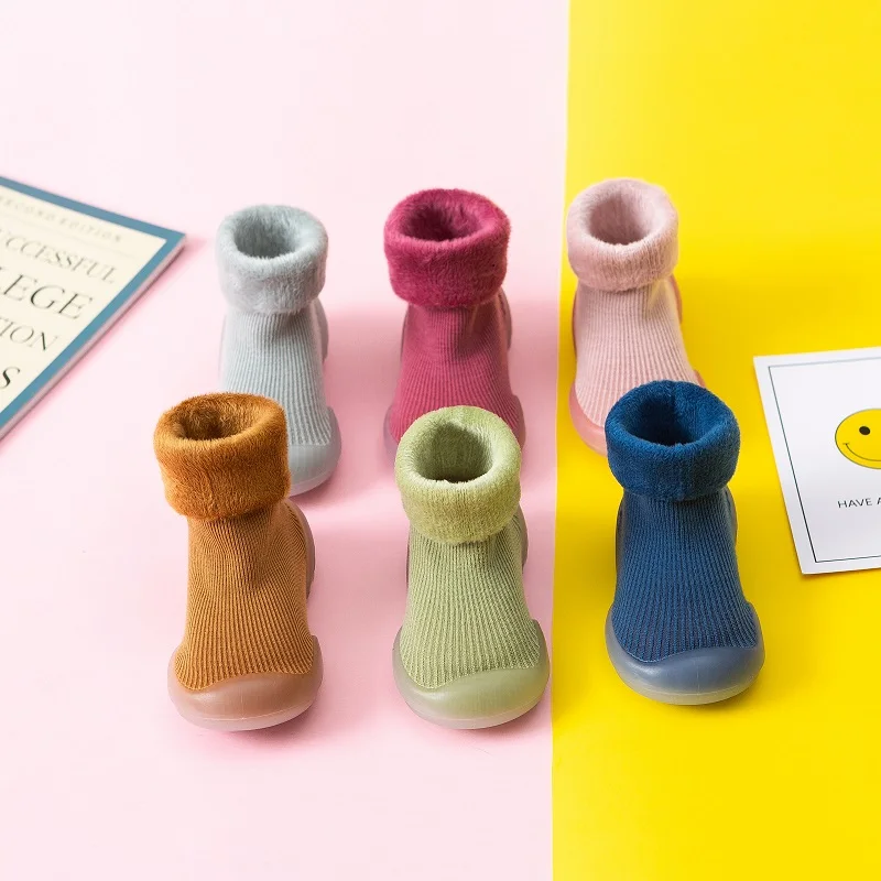 Infant and Toddler Knitted Cotton anti-slip shoe socks soft rubber sole indoor new born baby socks shoes, 6 colors
Infant and Toddler Knitted Cotton anti-slip shoe socks soft rubber sole indoor new born baby socks shoes, 6 colors