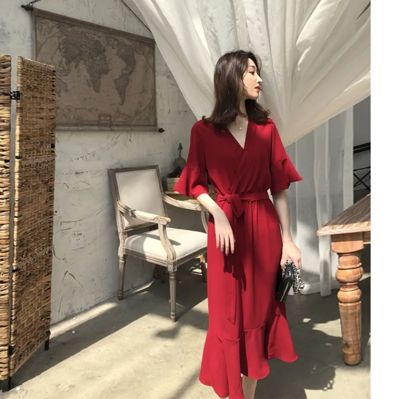 New Fashion Custom Lady Chiffon Ruffle Maxi Dress Vestidos Women Elegant Summer Casual Dresses
New Fashion Custom Lady Chiffon Ruffle Maxi Dress Vestidos Women Elegant Summer Casual Dresses