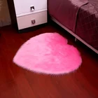 High-quality fluffy rugs and rugs, thick wool sheepskin prayer rugs, white faux fur rugs