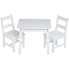 Kids Children Kids Table And Chair Set Kids Children Study Solid Wood Table And 2 Chair Set