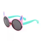 New Cartoon Rabbit Kids Flexible Silicone Frame Sunglasses For Children
