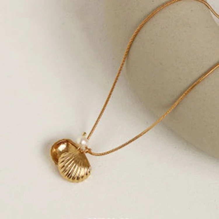 Boho jewelry brass chain gold plated pendant pearl sea shell fashion necklace, Gold,silver
Boho jewelry brass chain gold plated pendant pearl sea shell fashion necklace, Gold,silver