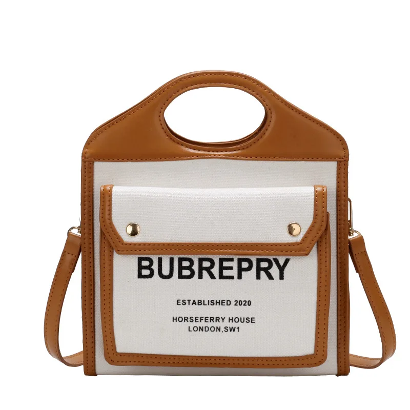 2020 New Fashion Shoulder Bag portable women's bag ins canvas splicing color contrast personalized versatile messenger bag, Black
2020 New Fashion Shoulder Bag portable women's bag ins canvas splicing color contrast personalized versatile messenger bag, Black