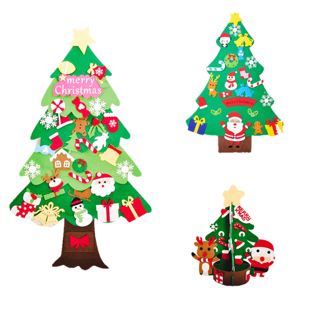 Wholesale 3D creative puzzle children's toys felt Christmas tree non-woven Christmas pendant wall decoration
Wholesale 3D creative puzzle children's toys felt Christmas tree non-woven Christmas pendant wall decoration