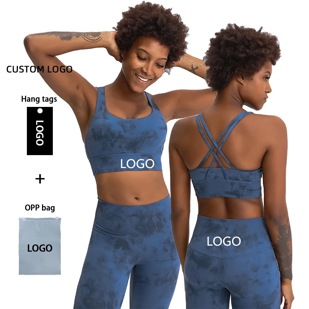 2021 women cross back naked yoga top best quality high impact shockproof blue tie dye sports bra, Printed
2021 women cross back naked yoga top best quality high impact shockproof blue tie dye sports bra, Printed